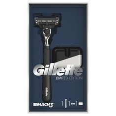 Gillette Подарочный набор Gillette Mach3: бритва с 1 сменной кассетой + подставка