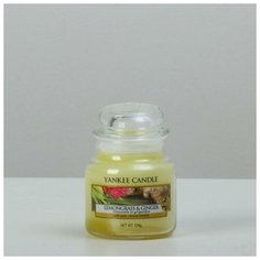Yankee Candle Свеча ароматическая в банке Лемонграсс и имбирь Lemongrass & Ginger,104 гр, 25-45 ч
