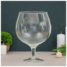 Evis Ваза "Натали-1" бренди на средней ножке d-15см 27х18 см, 3л 1627