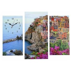 Сюжет Часы настенные модульные «Залив», 60 × 80 см