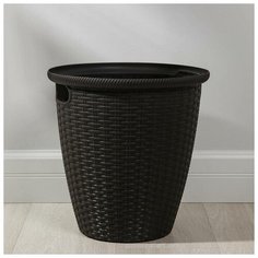 InGreen Кашпо со вставкой «Ротанг», 20 л (11 л), цвет венге