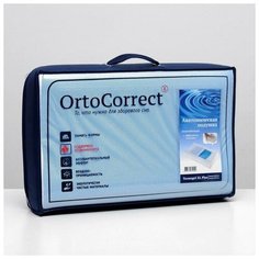 OrtoCorrect Ортопедическая подушка OrtoCorrect Termogel XL Plus с гелевой вставкой 58х38, валики 12/14
