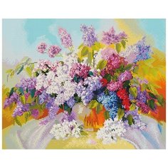 Сирень Мозаика на подрамнике 40х50 40х50 Белоснежка 229-ST-S