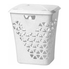 Корзина для белья ВЕНЕЦИЯ 60л (белый) (М2606) (IDEA)