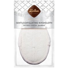 Мочалка Zeitun двухсторонняя из бамбукового полотна с люфой (ZWPU015) белый Зейтун