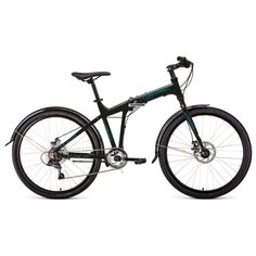 Велосипед FORWARD TRACER 26 2.0 disc (26" 7 ск. рост 19" скл.) 2020-2021, черный/бирюзовый, 1BKW1C467002