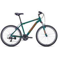 Велосипед Forward HARDI 26 X 2021 рост 18" зеленый матовый/оранжевый