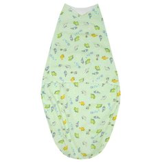 Многоразовые пеленки Ангелочки Кокон с рисунком 56 р. зелeный 1 шт.