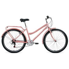 Велосипед FORWARD BARCELONA AIR 26 1.0 (26" 7 ск. рост 17") 2020-2021, бежевый/белый, RBKW1C367005