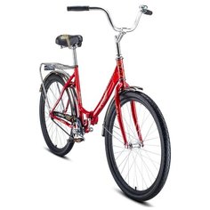 Велосипед FORWARD SEVILLA 26 1.0 (26" 1 ск. рост 18.5") 2020-2021, красный/белый, RBKW1C261004