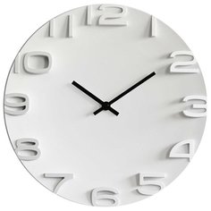 Часы настенные, круглые, цвет корпуса белый, пластик, Ø35,6см, PL200924 Apeyron