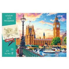 Альбом для рисования Проф-Пресс Вид на дворец 29 х 20 см, 100 г/м², 24 л.