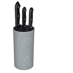 SATOSHI СМОКИ Подставка для ножей D11см, H22см, полипропиленовые разделители