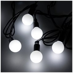 Светодиодная гирлянда ARD-BALL-CLASSIC-D23-20000-BLACK-160LED WHITE (230V, 7W) (Ardecoled, IP65) Arlight