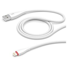 Дата-кабель Ceramic USB - Lightning, 1м, белый, Deppa (72291)