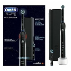 Электрическая зубная щетка Oral-B Smart 5 Black Edition, черный