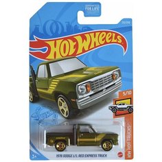 Hot Wheels Базовая машинка 1978 Dodge Lil Red Express Truck, зеленая