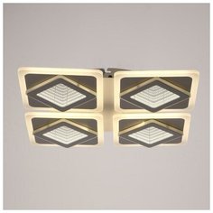 BayerLux Люстра с ПДУ 10036/4 LED 120Вт 3000-6000К диммер 3D подсветка белый 59х59 см
