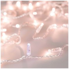 Светодиодная гирлянда ARD-STRING-CLASSIC-10000-CLEAR-100LED-FLASH Rose Gold (230V, 7W) (Ardecoled, IP65) Arlight