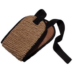 Мочалка Zeitun Authentic двухсторонняя из бамбукового полотна и джута (Z6313) коричневый Зейтун