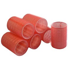 Бигуди-липучки Sibel Velcro 4165049 (43 мм) 6 шт. розовый