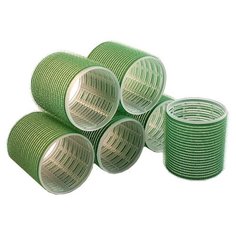 Бигуди-липучки Sibel Velcro 4166549 (61 мм) 6 шт. зеленый