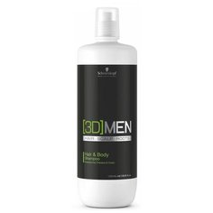 Schwarzkopf Professional [3D] Men Hair&Body Shampoo - Шварцкопф Шампунь для волос и тела, 1000 мл -