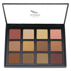 POSH Палетка теней 12 оттенков Nude Brownie