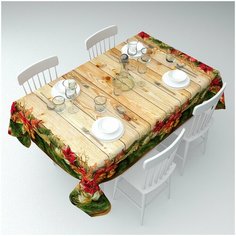 Скатерть Сирень "Рождественский венок", 145*220 см.