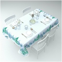 Скатерть Сирень "Проказы Матушки-Зимы", 145*220 см.