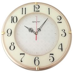 Часы настенные, круглые, золотые Apeyron