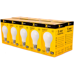 Лампочка светодиодная XF-E27-FLM-A60-8W-2700K-230V, Арт.: 48113, 10 штук