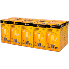 Лампочка светодиодная XF-E27-FLD-A60-6W-2700K-230V, Арт.: 48717, 10 штук
