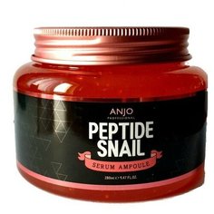 Anjo Professional Peptide Snail Serum Ampoule Омолаживающая сыворотка для лица с пептидами и муцином улитки, 280 мл