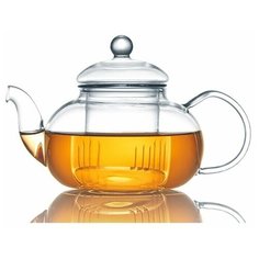 Заварочный чайник из боросиликатного стекла, 800 мл, прозрачный, MARMA MM-TPT-01