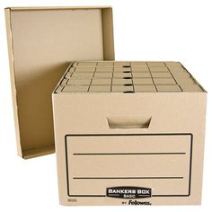 Короб архивный Fellowes FS-00101 "Bankers Box Basic" 325*260*420, гофрокартон, крафт, 5шт.