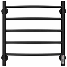 Полотенцесушитель Электрический Terminus П5 Классик 550х450 Черный Нержавеющий скрытое подключение для ванной с терморегулятором