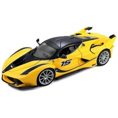 Bburago Коллекционная машинка Феррари 1:24 Ferrari FXX К, желтая