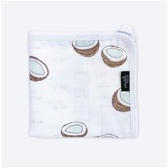 Одеяло Mjolk Кокосы 5022326 110х110 см белый/коричневый