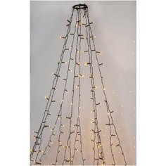 Гирлянда для елки светодиодная TREE LIGHT, 8 нитей по 2 м, цвет - золотистый теплый белый, 594-13 Star Trading