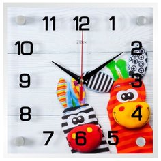 Часы настенные "Забавные зверюшки", 2525-999 Рубин