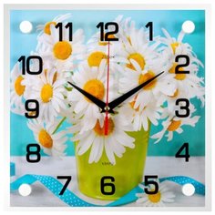 Часы настенные "Букет ромашек", 2525-769 Рубин