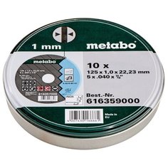 Набор отрезных дисков Metabo 616359000, 125 мм 10 шт.