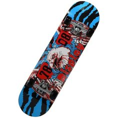 Детский скейтборд RGX LG 303, 31x8, красный/синий/черный