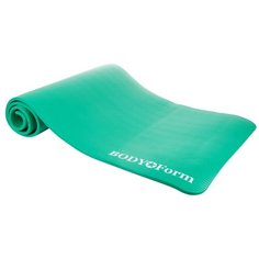Коврик для йоги BODY Form BF-YM04, 183х61х1 см зеленый однотонный