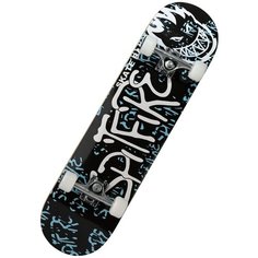 Детский скейтборд RGX LG DBL 353, 31x8, белый/голубой/черный