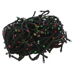 Электрическая гирлянда светодиодная Apeyron Electrics, 3.5м, 50 ламп, 8 режимов, зеленый шнур, мульти цвет, IP20.
