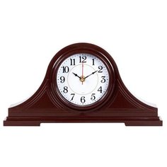 Часы настольные "Классика" 35х18 см, корпус коричневый, 1834-003 Рубин