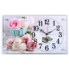 Часы настенные "Нежные цветы" 6036-74 Рубин
