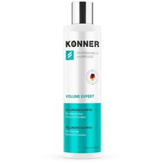 KONNER Шампунь для волос VOLUME EXPERT увеличение объёма для тонких волос c алоэ и пантенолом, 250 мл